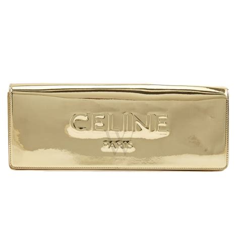 celine gold clutch|Celine clutch pouch.